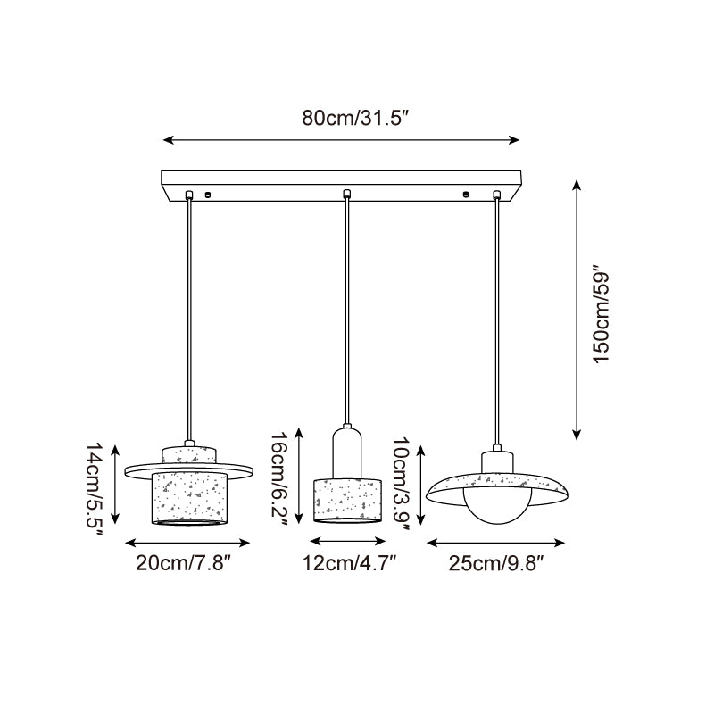 Marnox Travertine Pendant Lamp — product view 10