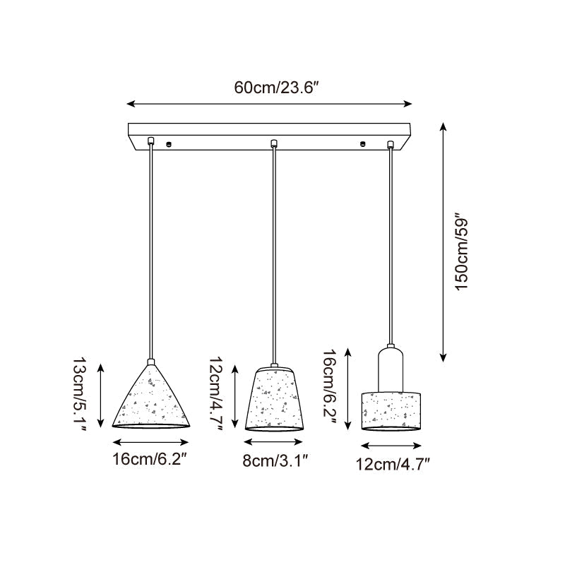 Marnox Travertine Pendant Lamp — product view 11