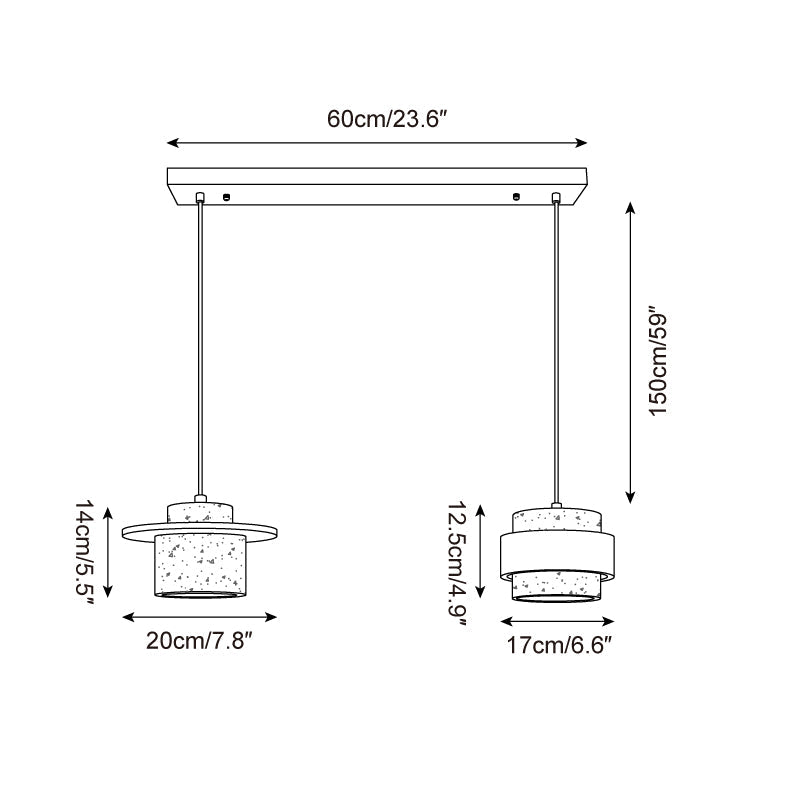 Marnox Travertine Pendant Lamp — product view 12
