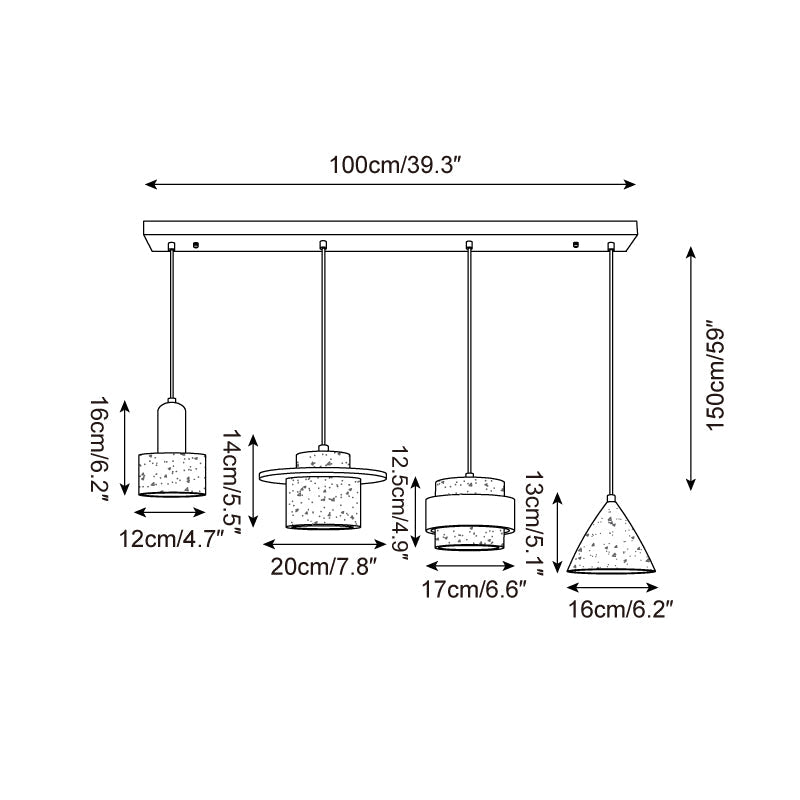 Marnox Travertine Pendant Lamp — product view 14