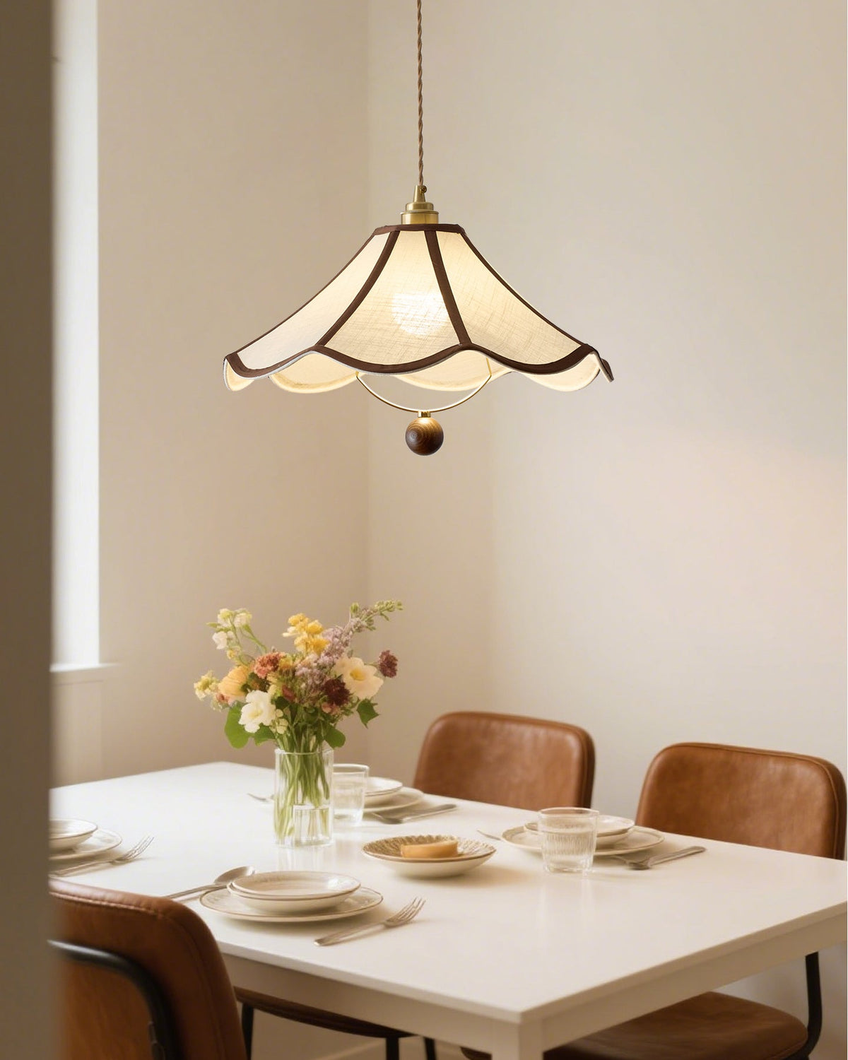 Petalora Wood Pendant Lamp — product view 2