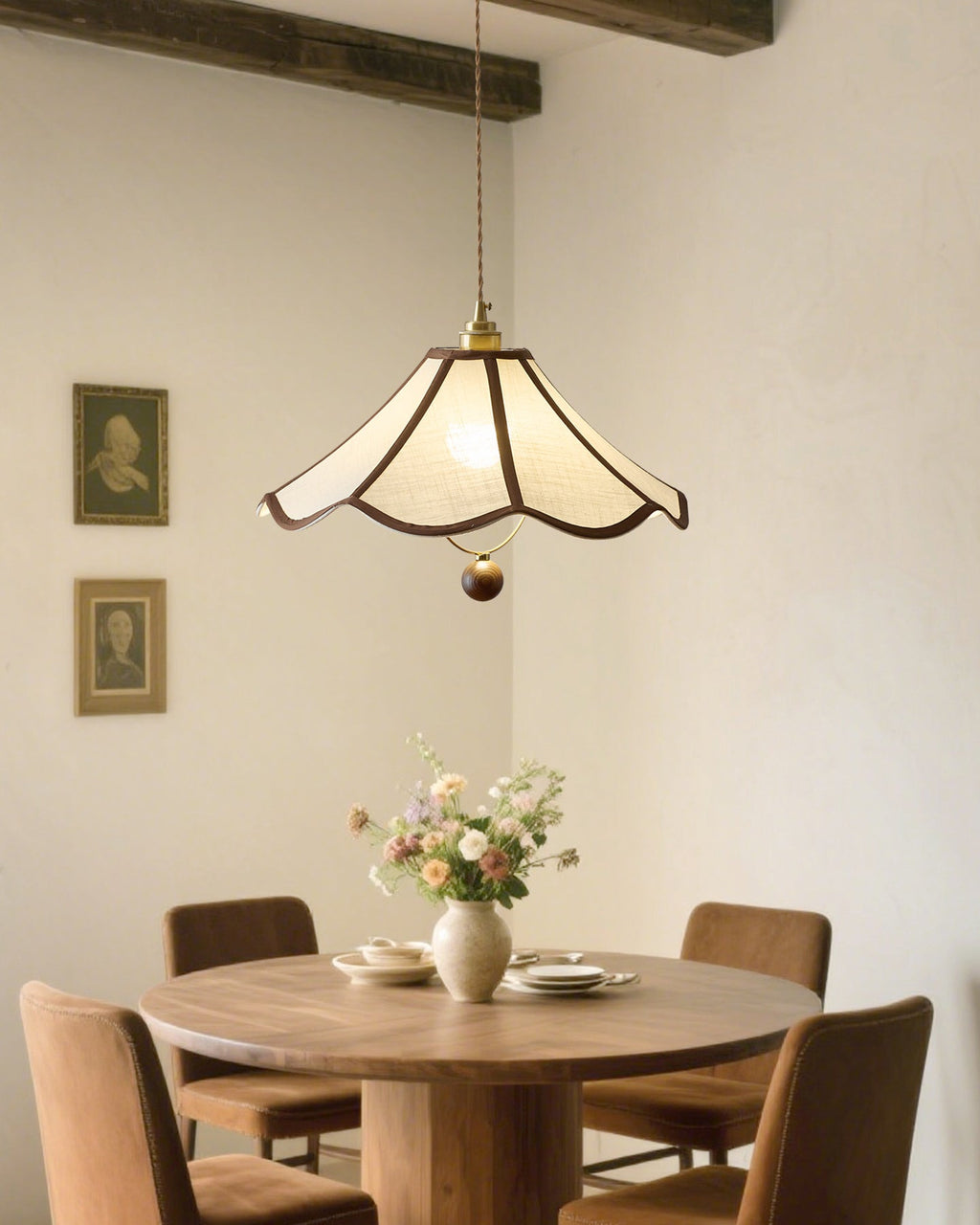 Petalora Wood Pendant Lamp — product view 4