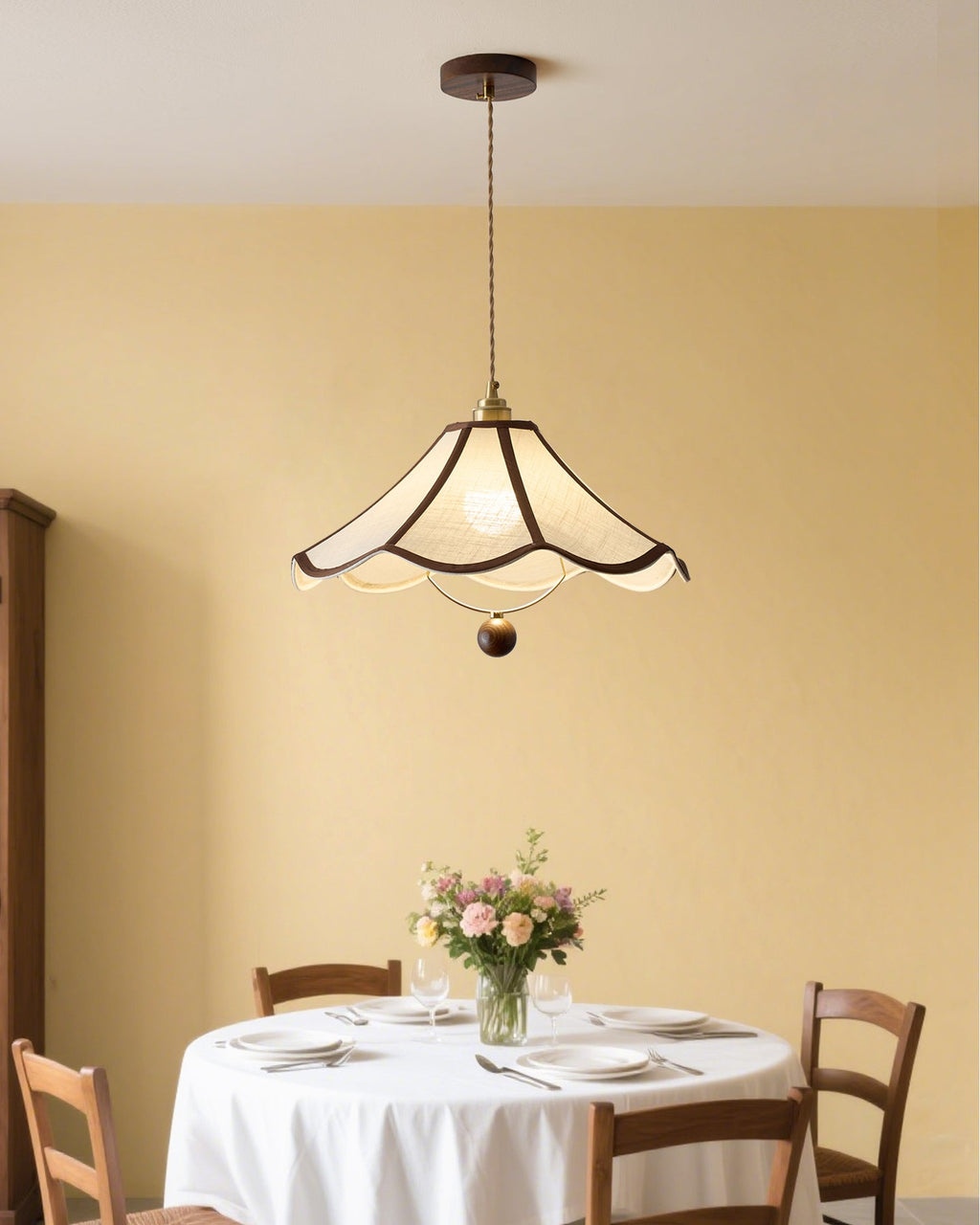 Petalora Wood Pendant Lamp — product view 6