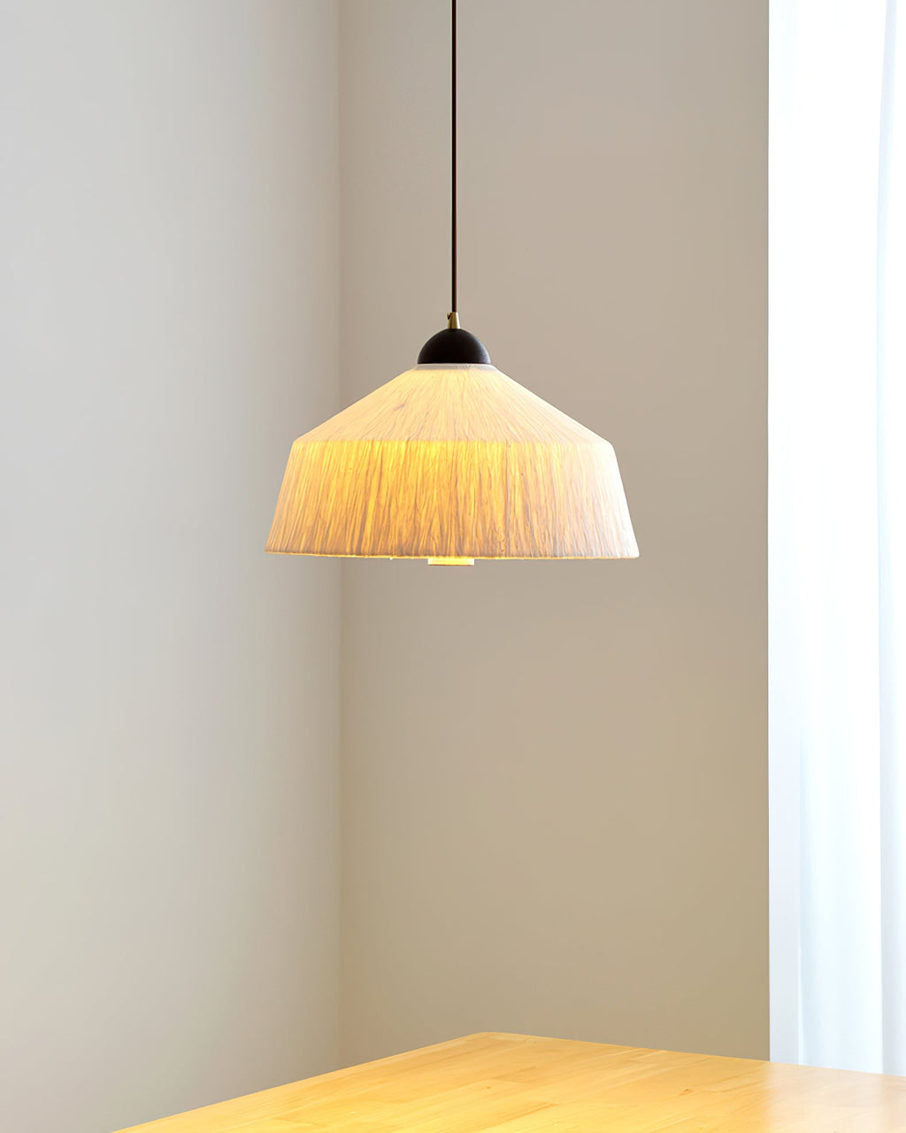 Doria Wood Pendant Lamp — product view 3