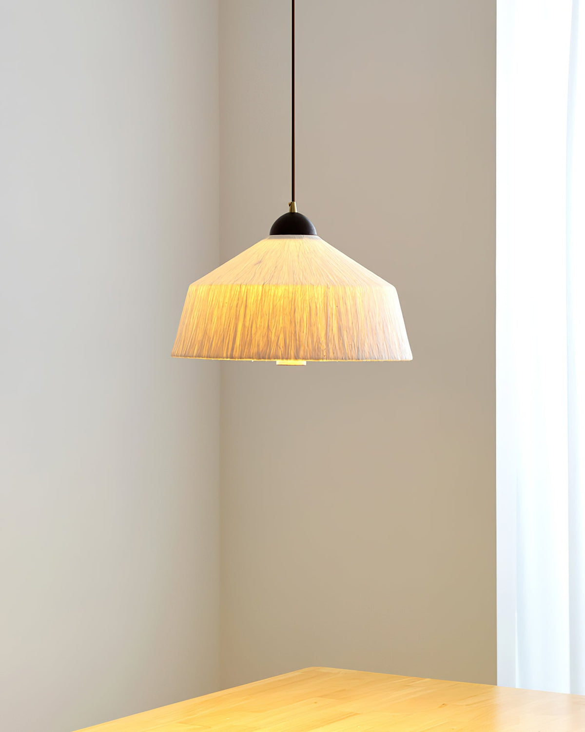 Doria Wood Pendant Lamp — product view 3