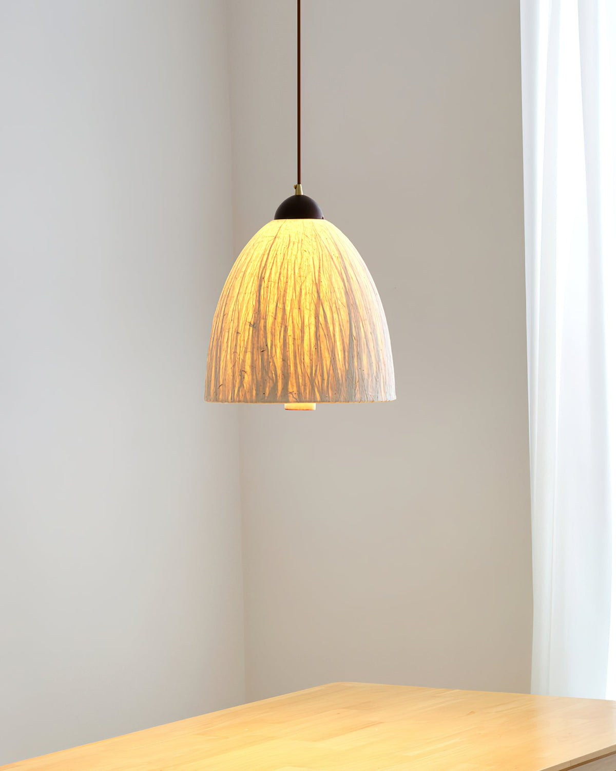 Doria Wood Pendant Lamp — product view 4