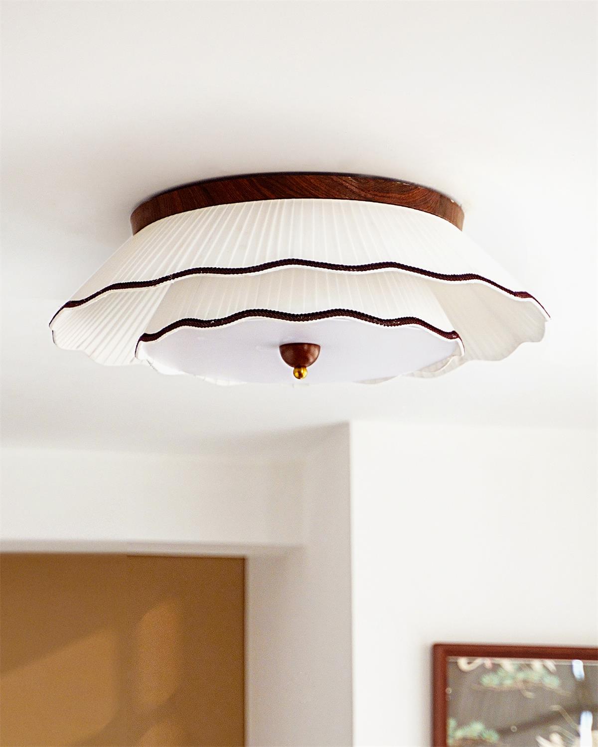Ravelle Wood Ceiling Lamp — product view 4