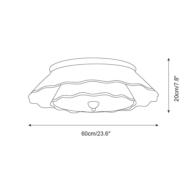 Ravelle Wood Ceiling Lamp — product view 6