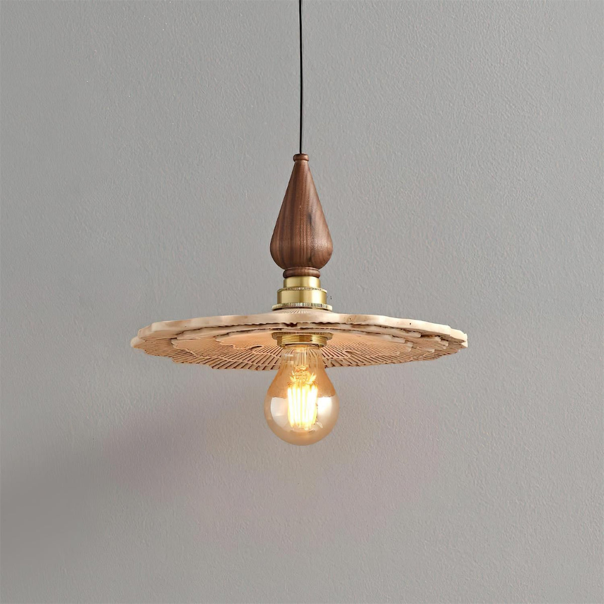 Myco Wood Pendant Lamp — product view 2
