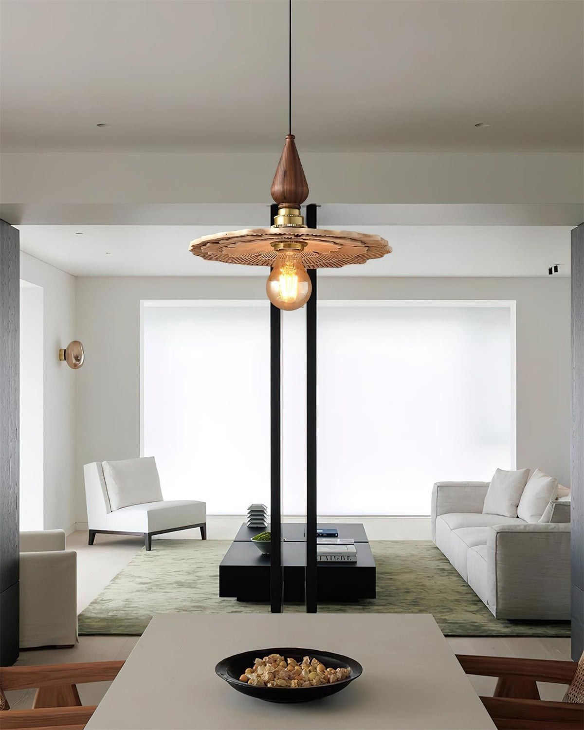Myco Wood Pendant Lamp — product view 4
