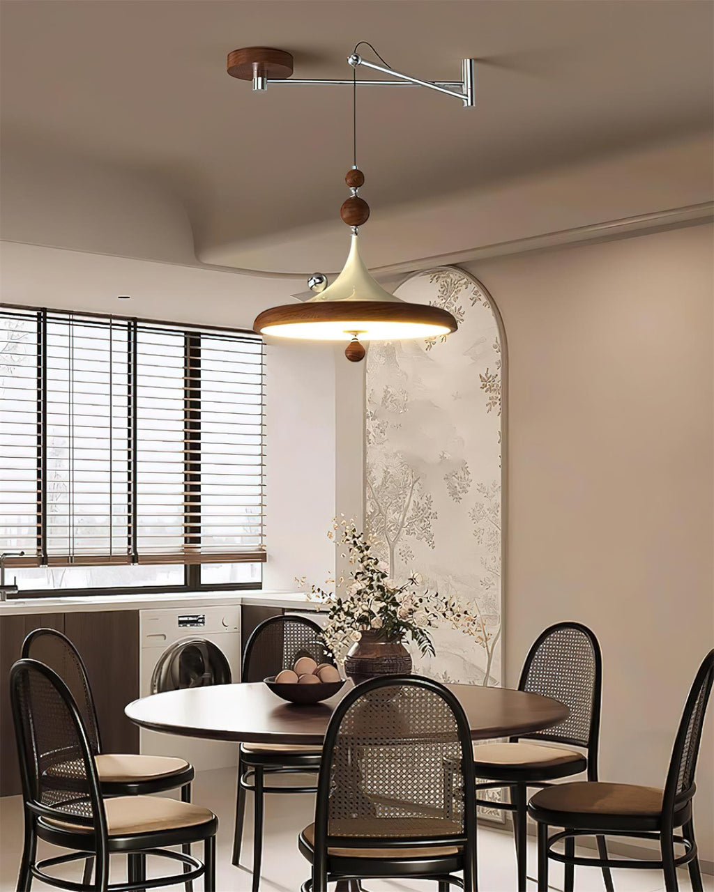 Ballora Swing Arm Metal Pendant Lamp — product view 3