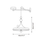 Ballora Swing Arm Metal Pendant Lamp — product view 5
