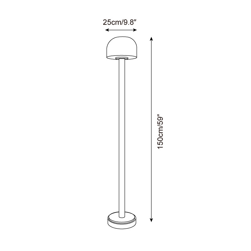 Muto Glass Floor Lamp — product view 5