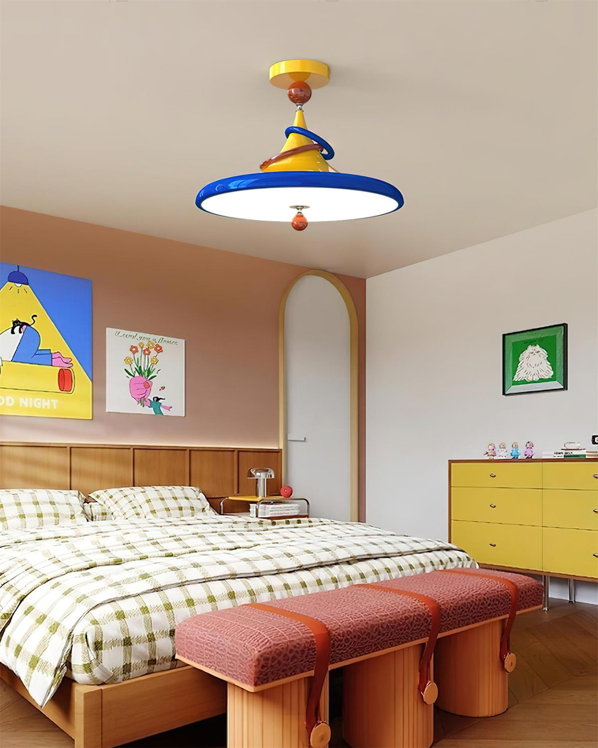 Kivra Metal Ceiling Lamp — product view 3