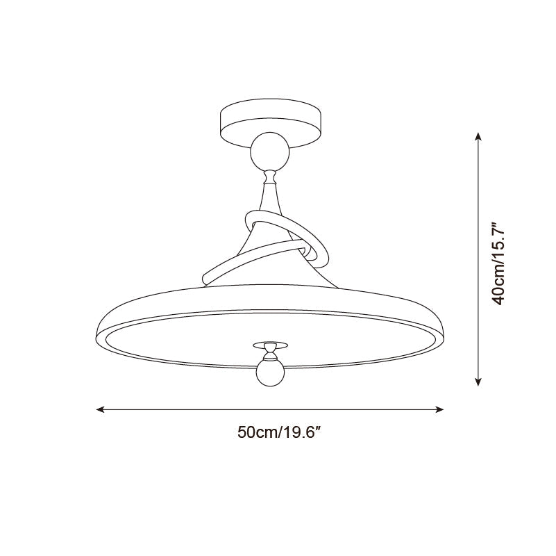 Kivra Metal Ceiling Lamp — product view 6