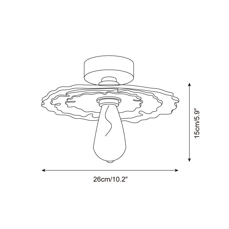 Myco Wood Ceiling Light — product view 5
