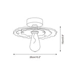 Myco Wood Ceiling Light — product view 5