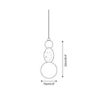 Trio Orb Travertine Pendant Lamp — product view 6