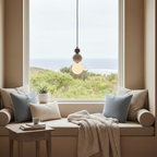 Trio Orb Travertine Pendant Lamp — product view 7