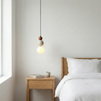 Trio Orb Travertine Pendant Lamp — product view 9
