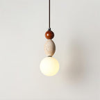 Trio Orb Travertine Pendant Lamp — product view 15