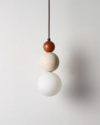 Trio Orb Travertine Pendant Lamp — product view 21