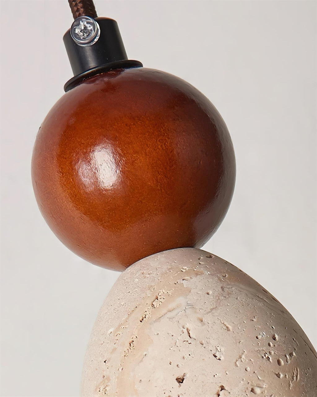 Trio Orb Travertine Pendant Lamp — product view 22