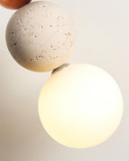 Trio Orb Travertine Pendant Lamp — product view 24