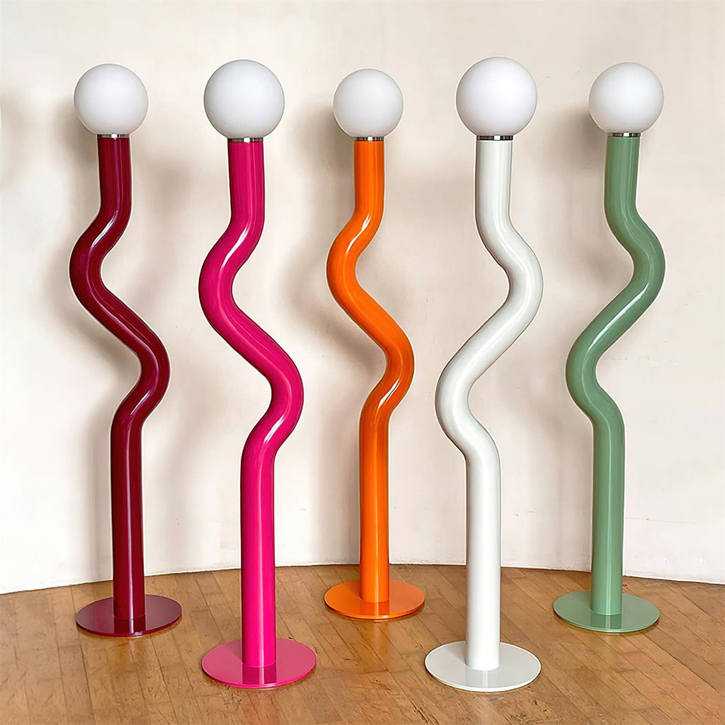 Twistie Glass Floor Lamp — product view 2