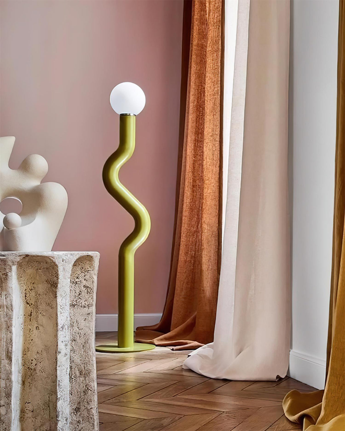 Twistie Glass Floor Lamp — product view 8