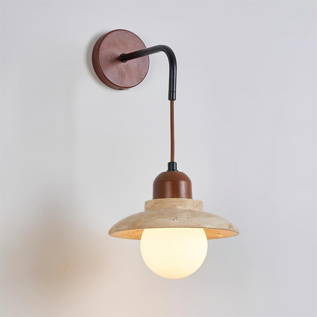 Brava Travertine Wall Lamp — product view 2