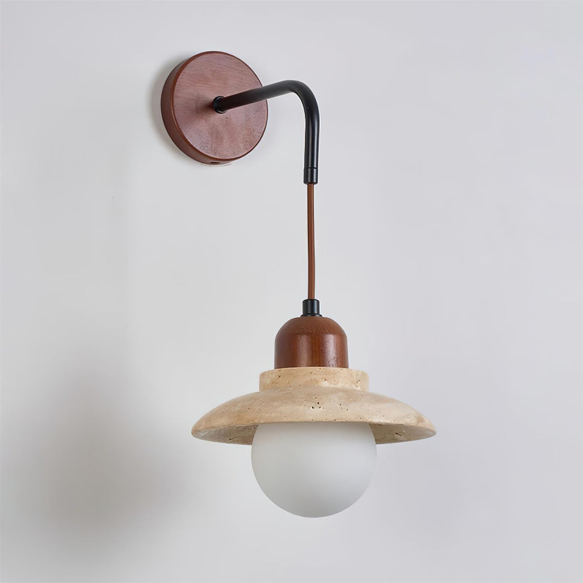 Brava Travertine Wall Lamp — product view 4