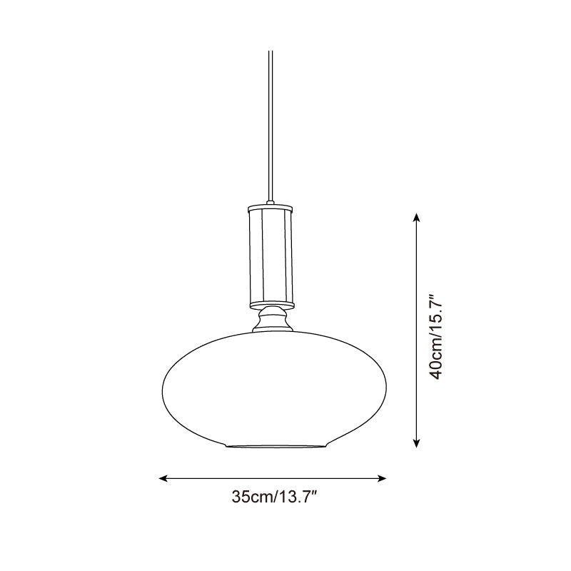 Lumia Glass Pendant Lamp — product view 5