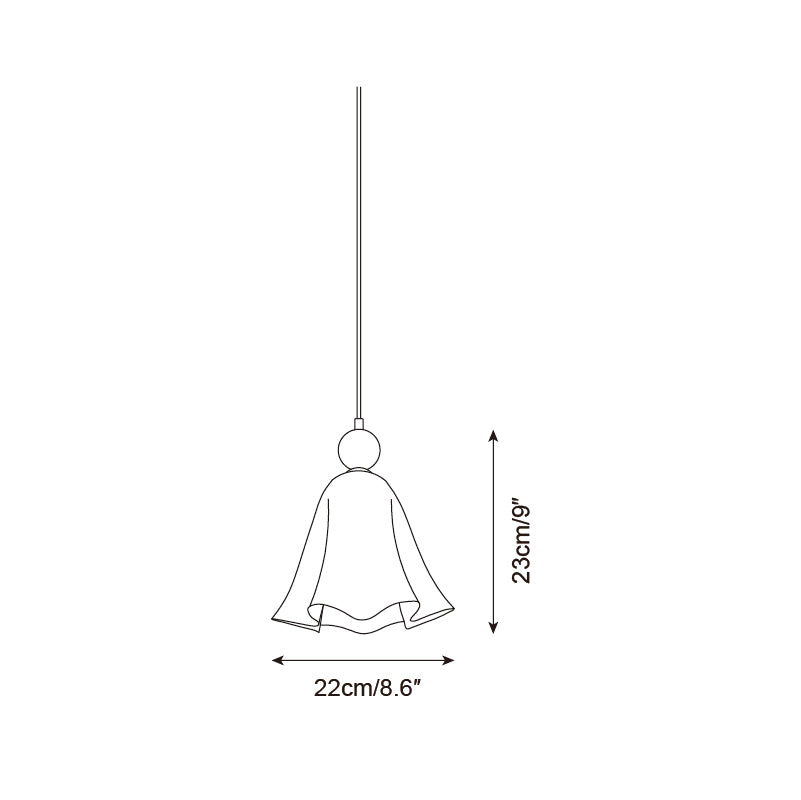 Vellia Glass Pendant Lamp — product view 5