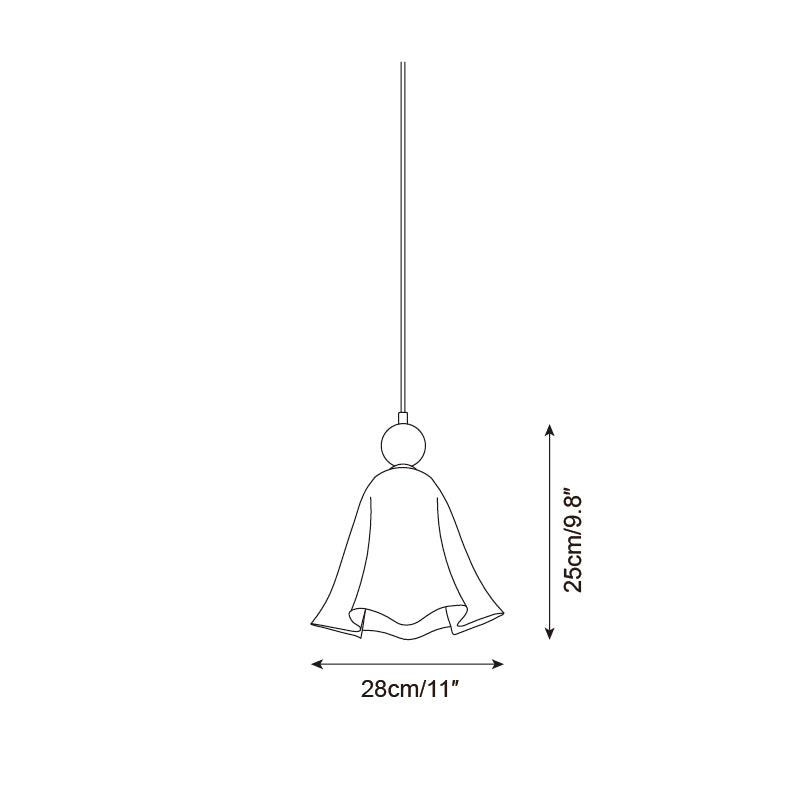 Vellia Glass Pendant Lamp — product view 6
