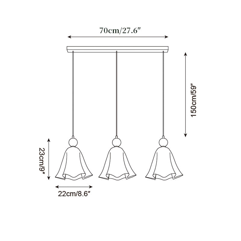 Vellia Glass Pendant Lamp — product view 7