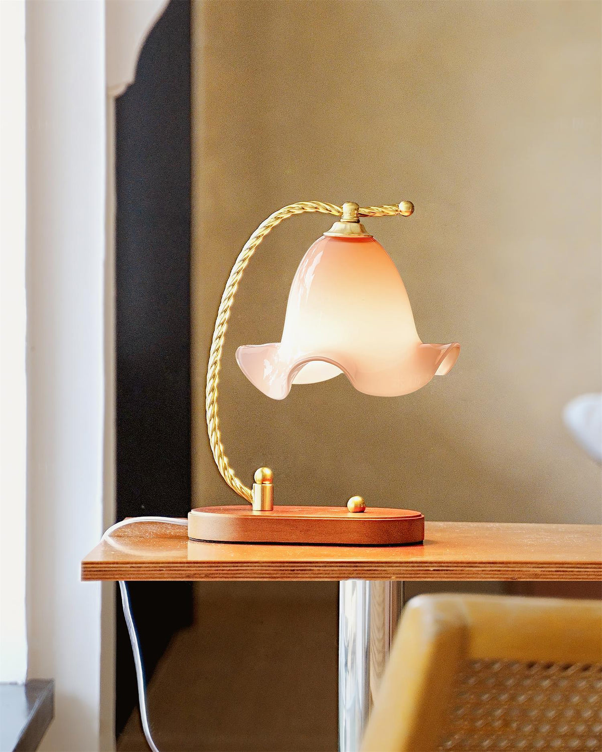 Sprout Glass Table Lamp — product view 3