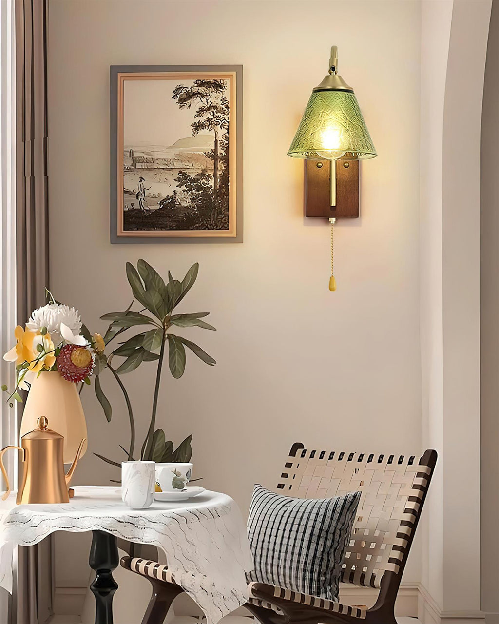 Emerald Grove Glass Wall Lamp — product view 3