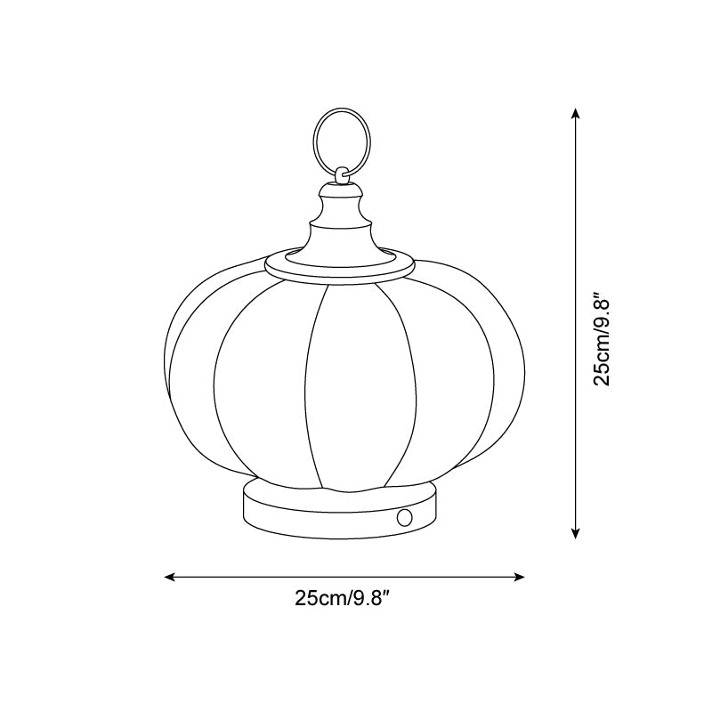 Pumpkin Glass Table Lamp — product view 5