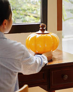 Pumpkin Glass Table Lamp — product view 6