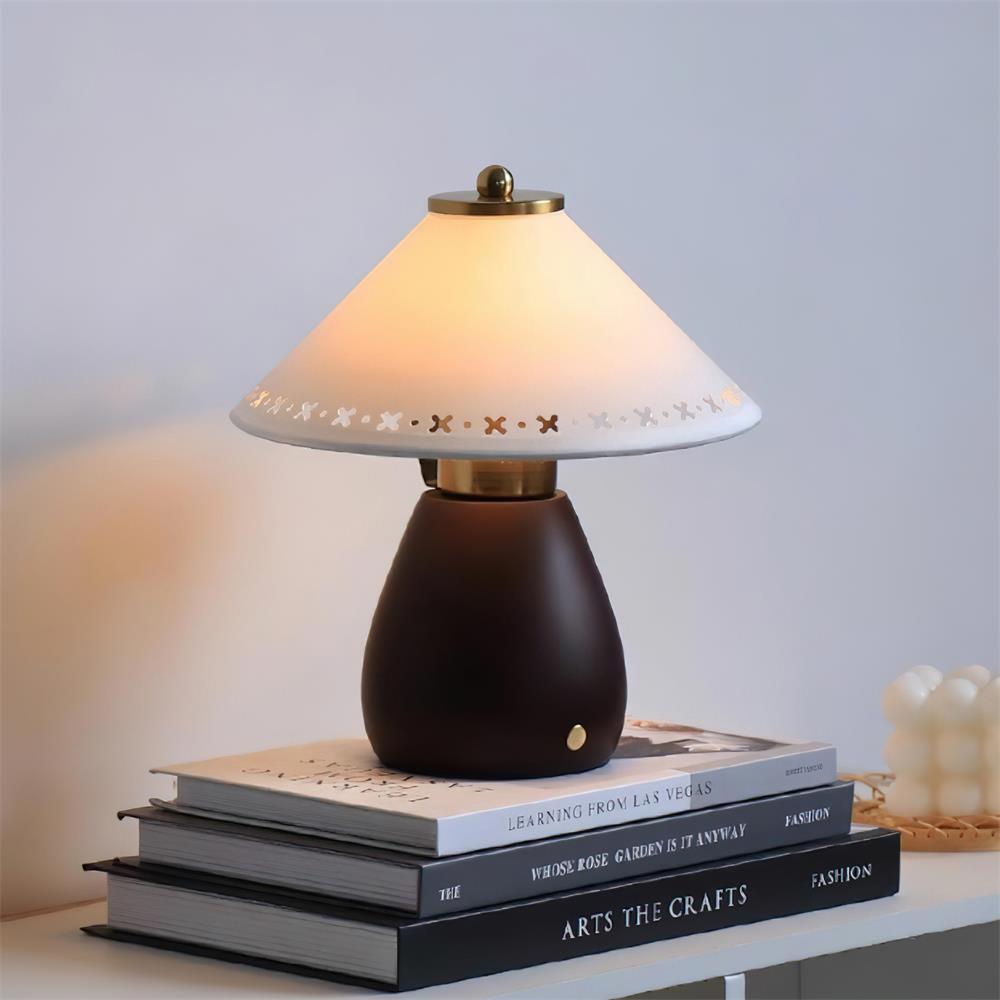 Lattice Wood Table Lamp — product view 2