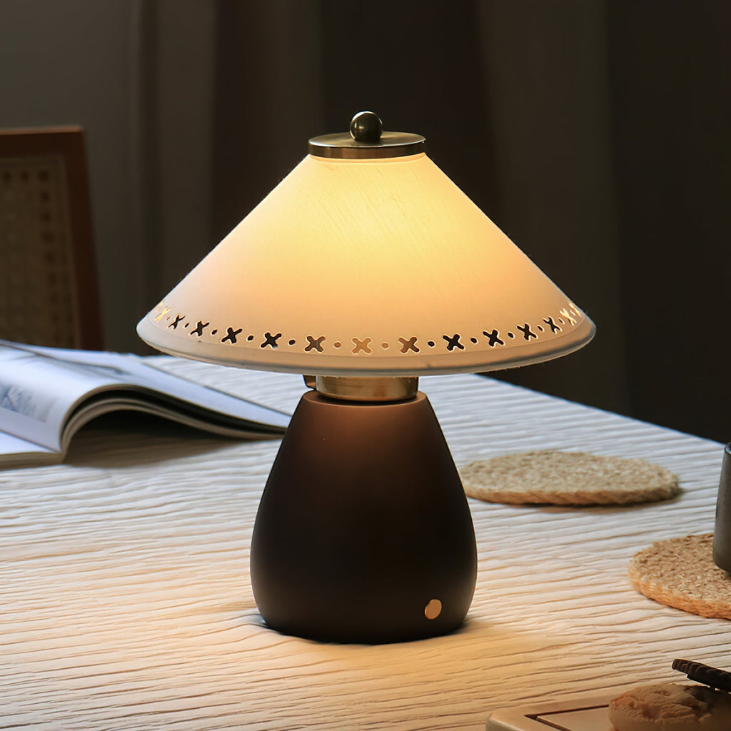 Lattice Wood Table Lamp — product view 3