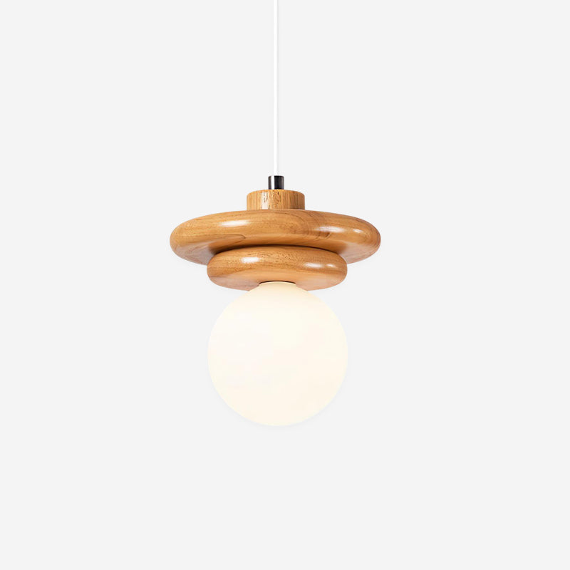 Kinetic Wood Pendant Lamp — product view 1