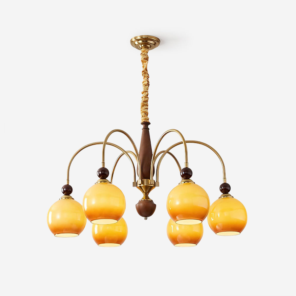 Solstice Glow Glass Chandelier — product view 1
