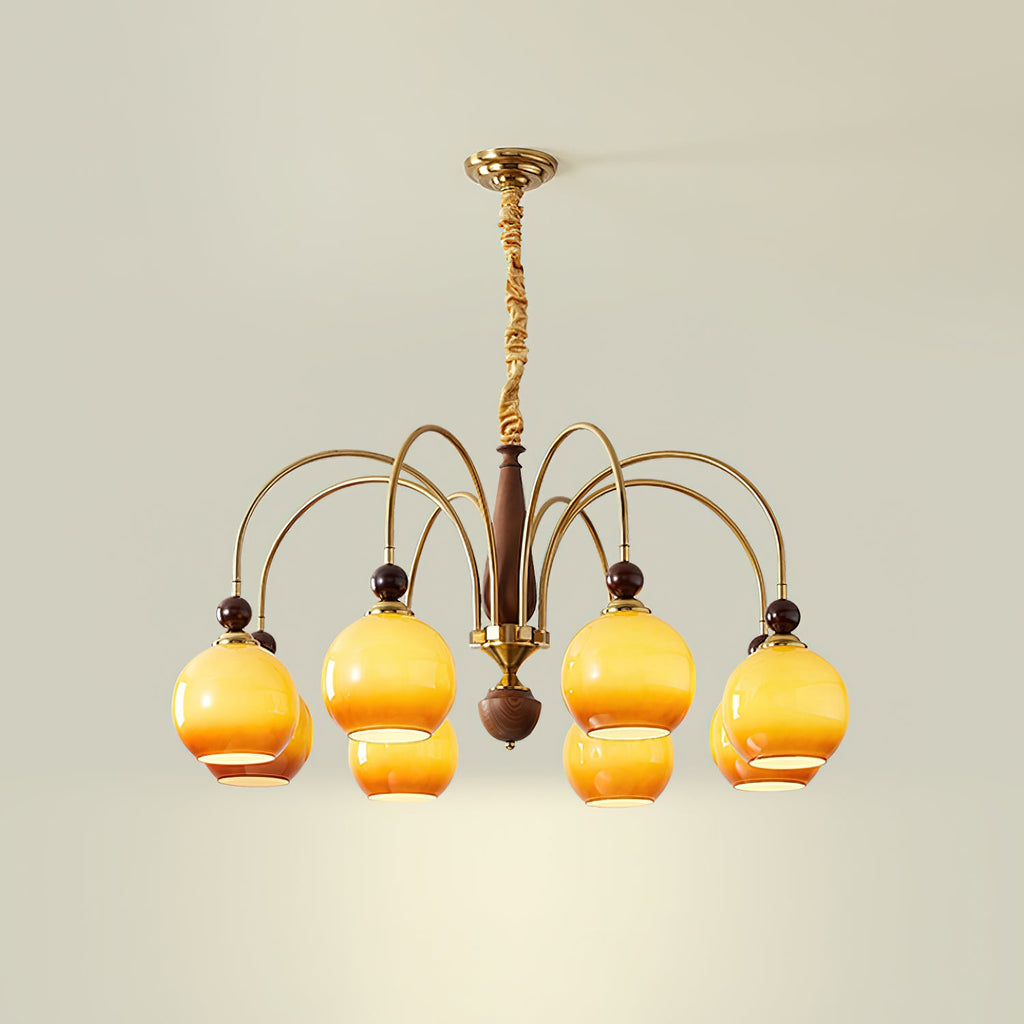 Solstice Glow Glass Chandelier — product view 2