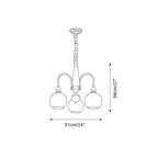Solstice Glow Glass Chandelier — product view 5