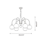 Solstice Glow Glass Chandelier — product view 6
