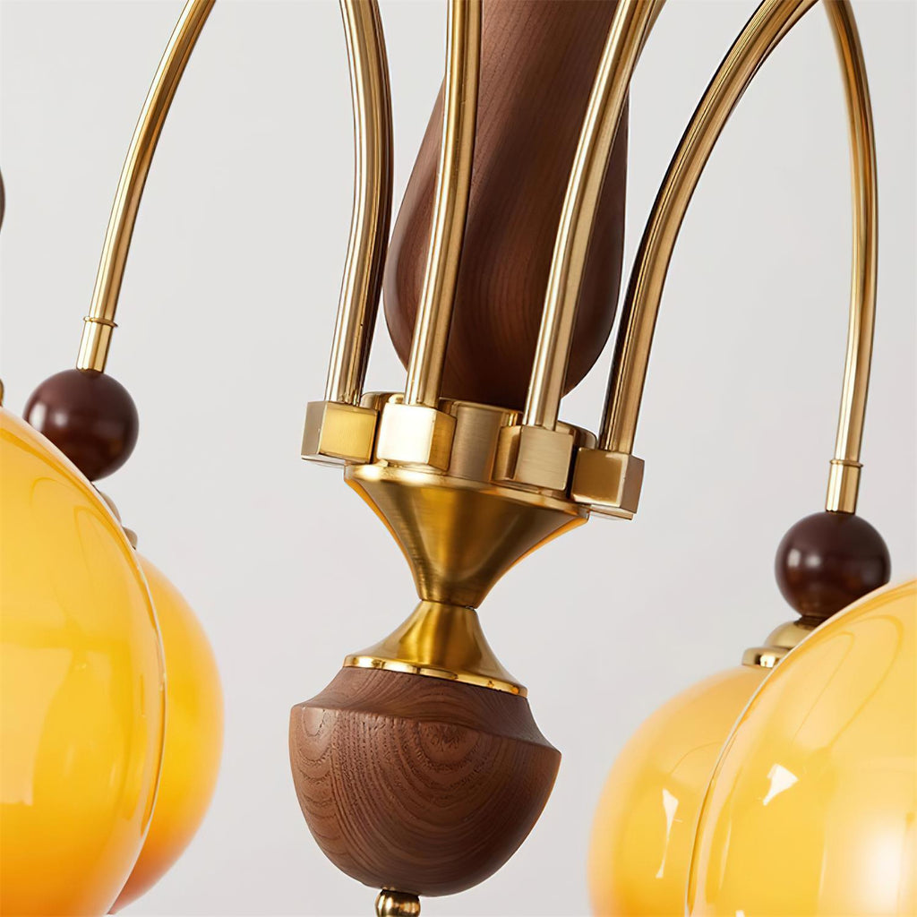 Solstice Glow Glass Chandelier — product view 11