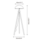Crescent Wood Floor Lamp — product view 5