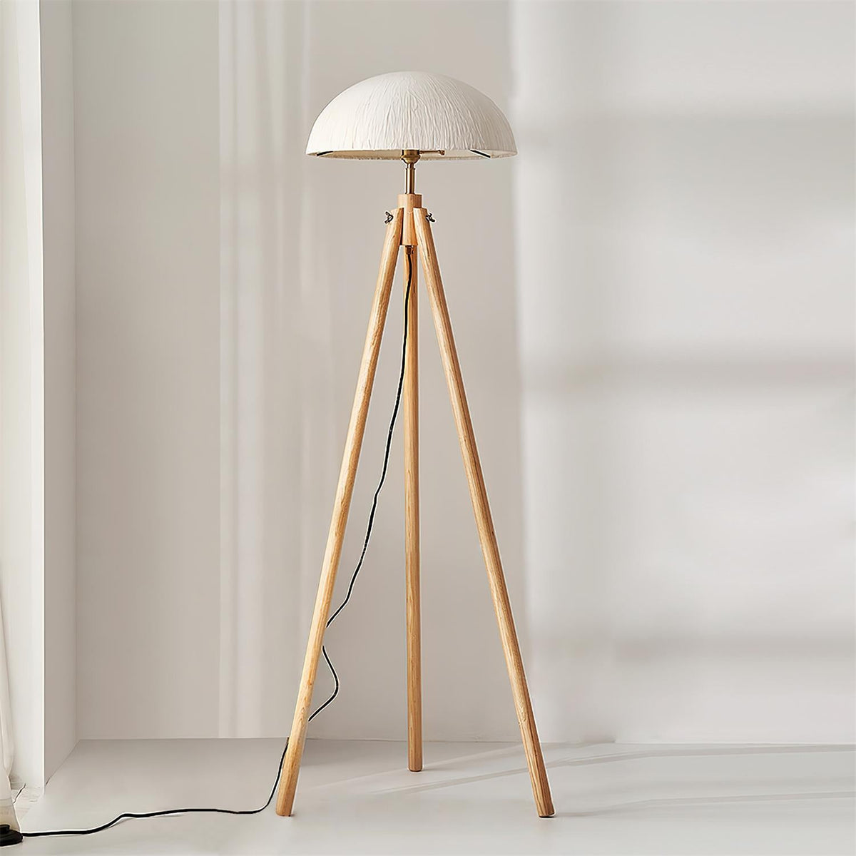 Crescent Wood Floor Lamp — product view 8